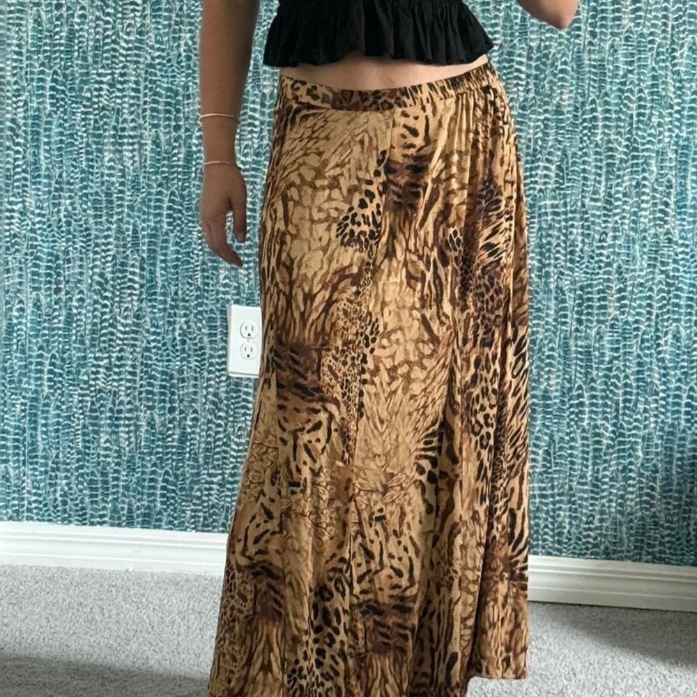 Chicos Vintage cheetah maxi dress